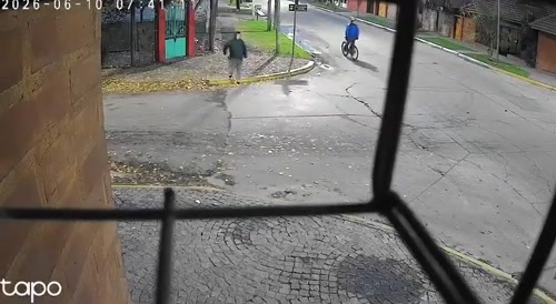 He was fleeing from criminals and crashed into a car.