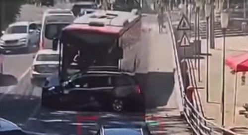 Intoxicated Bus Driver in Romania
