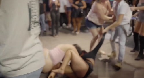 Chubby Latina Fights with Ankle Monitor - Parole revoked