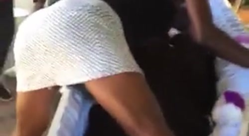 Twerking at funeral #2