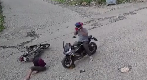 like a cock popping out of torn underpants