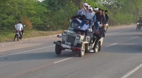 Roller coaster Jeep