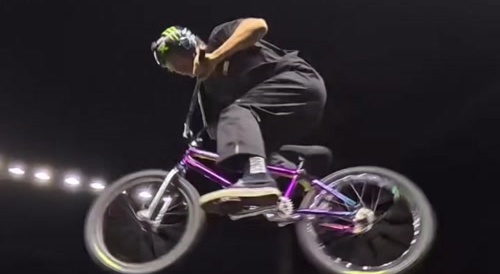 Bike hits face