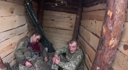 Interrogation and execution of Ukrainian prisoners.