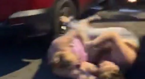 Trailer Trash Girls Fight Over Moldy Corn bread