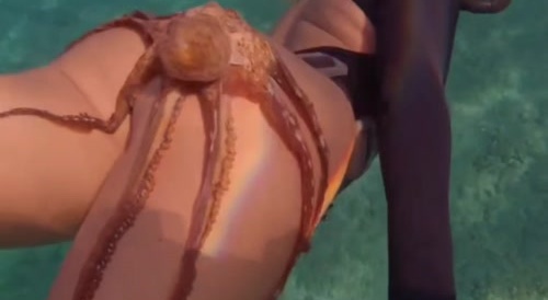 Octopus caught pussy