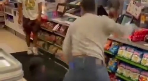 Street Thug Gets VS White Boy