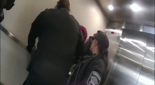 Airport Ratchet Chimps Out on Airport Cops