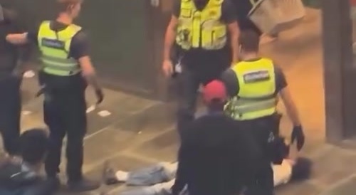 LUCERNE POLICE KNOCK OUT RAGING IMMIGRANT