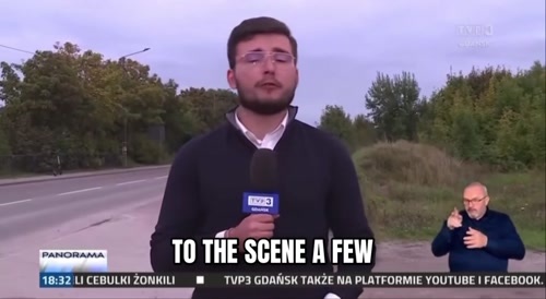 girl gets hit by a car during a news report about a fatal car accident