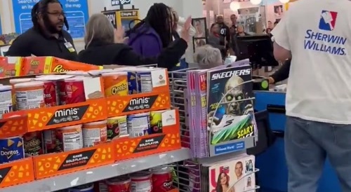 dude tries to cut the wrong white boy and finds out.