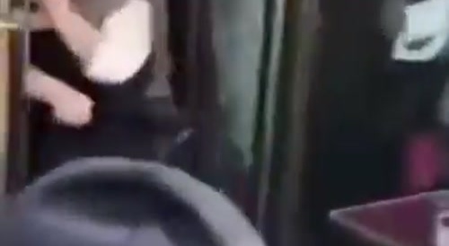 Paris Rioters attacking a Chinese Shop