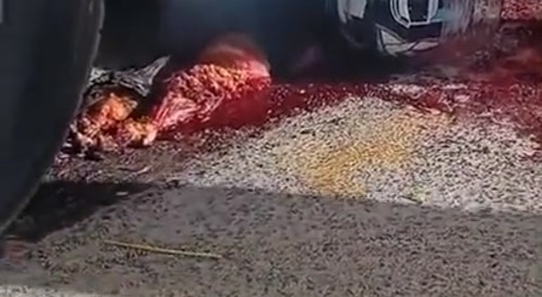Eaten By Truck Tires