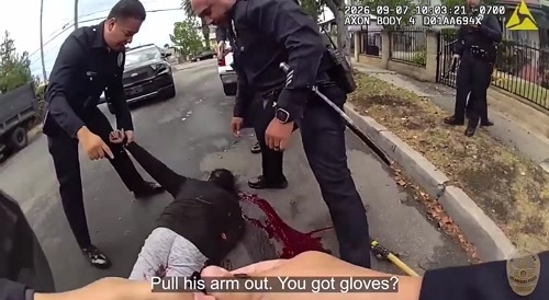 LA Cops Shoot Man With A Tree Trimmer