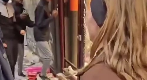 Woman supports protests and riots.