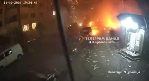 Russian missile hit a grocery store in a Kharkiv suburb